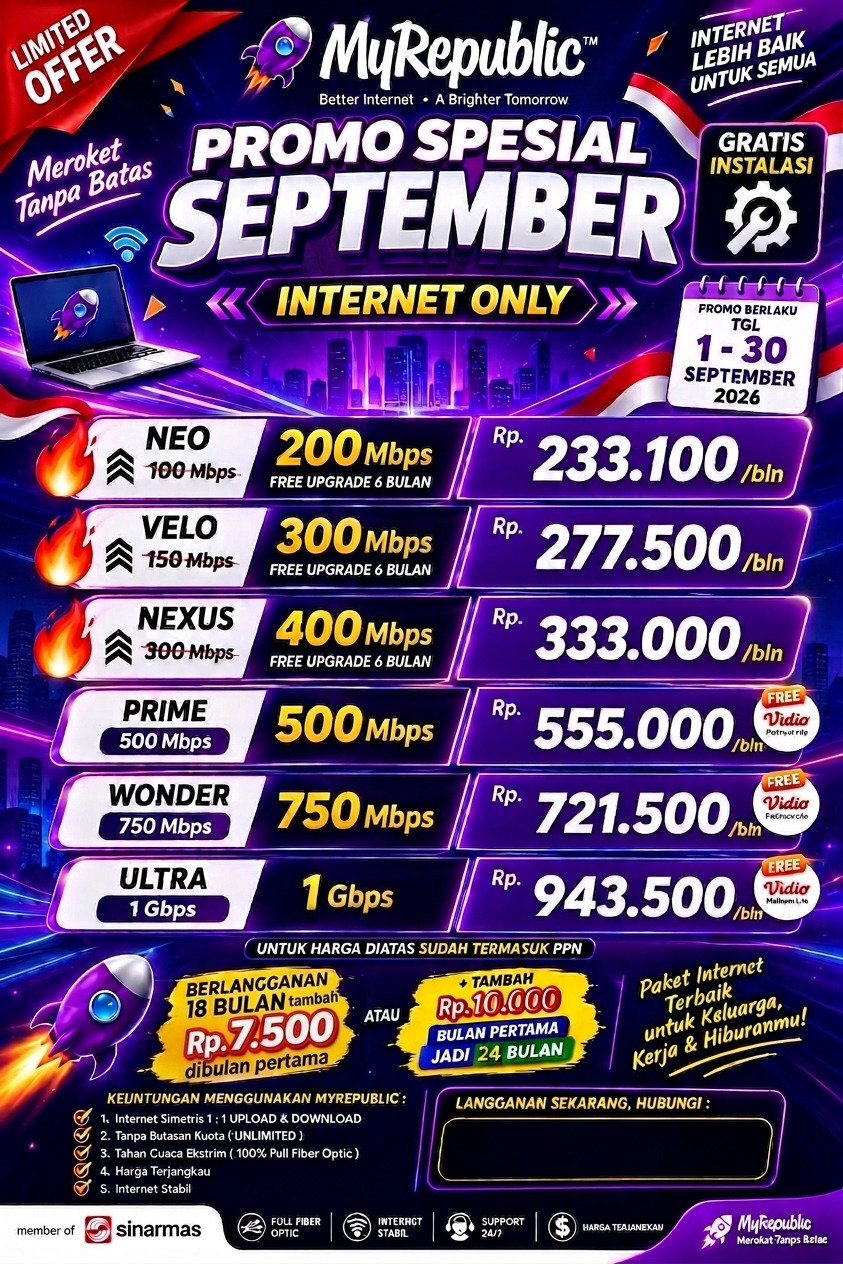 PROMO SPESIAL UPGRADE SPEED